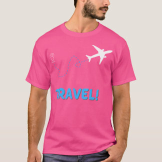 Camiseta Viagem de caminho de loop do avião