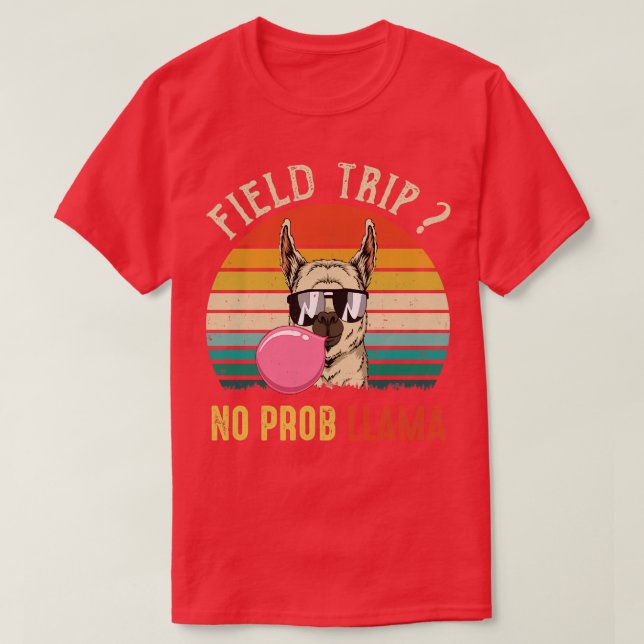 Camiseta Viagem De Campo Sem Prob Lama Diversão Professores (Frente do Design)