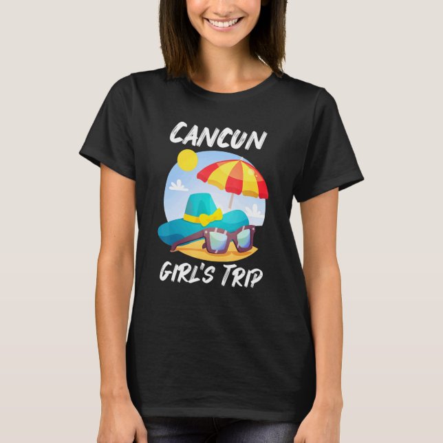 Camiseta Viagem de Cancun Férias no México 2022 Correspondê (Frente)