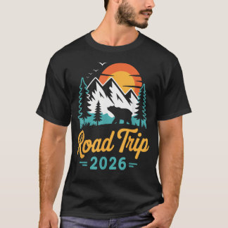Camiseta Viagem de Carro 2026 Férias de Família Amigos Viag