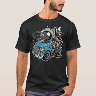 Camiseta Viagem de Carro Astronauta - Amantes Engraçados do