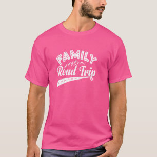 Camiseta Viagem de carro em família - reunião de férias de