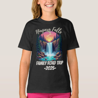 Camiseta Viagem de carro para cachoeira de niagara férias e