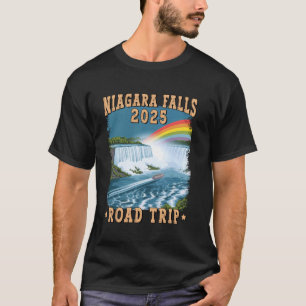 Camiseta Viagem de Carro para Niagara Falls 2025 Lembrança