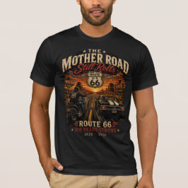 Camiseta Viagem de Carro pela Rota 66 Centenária