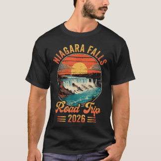 Camiseta Viagem de carro pelas Cataratas do Niágara Férias