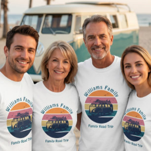Camiseta Viagem de Carro Personalizada para a Família