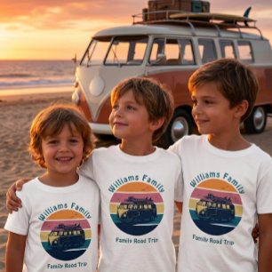 Camiseta Viagem de carro personalizada para crianças