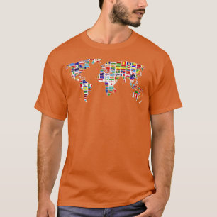 Camiseta Viagem de Cartografia Viajante Mundo Internacional