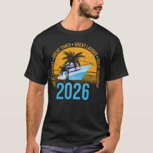 Camiseta Viagem de Cruzeiro de Amigos 2026 Cruzeiro Amigos