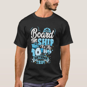 Camiseta Viagem de Cruzeiro de Aniversário de 70 anos a Bor
