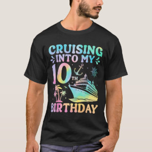 Camiseta Viagem de cruzeiro de aniversário navegando para m