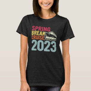 Camiseta Viagem de Cruzeiro de Férias de Primavera Retrô 20