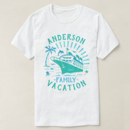 Camiseta Viagem de Cruzeiro de Férias Familiares | V2 perso
