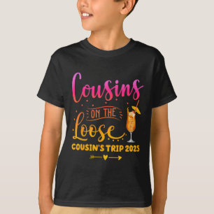 Camiseta Viagem de Cruzeiro Divertida de Primos Soltos 2025
