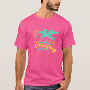 Camiseta Viagem de Cruzeiro para Garotas de Barcos de Navio
