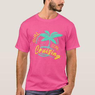 Camiseta Viagem de Cruzeiro para Garotas de Barcos de Navio