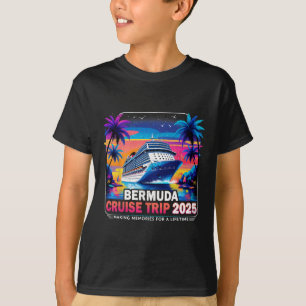 Camiseta Viagem de Cruzeiro pelas Bermudas 2025 Presente de