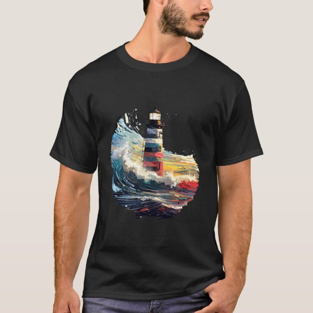 Camiseta Viagem de Descoberta de Beleza do Oceano Mundial d (Frente)
