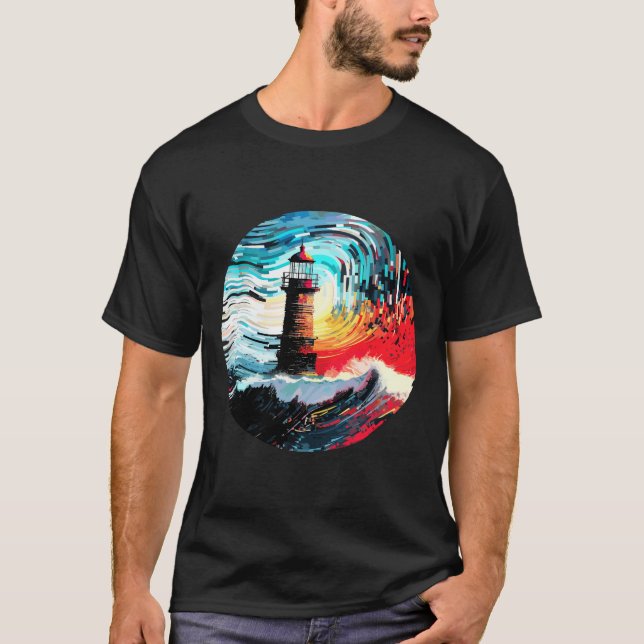 Camiseta Viagem de Descoberta de Beleza do Oceano Mundial d (Frente)