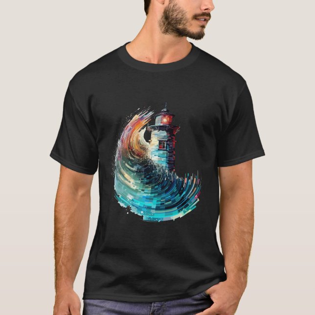 Camiseta Viagem de Descoberta de Beleza do Oceano Mundial d (Frente)