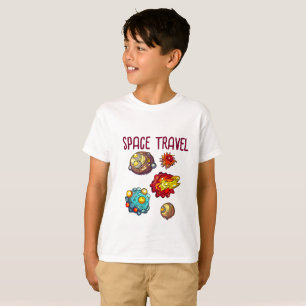 Camiseta Viagem de espaço. Viagens Galácticas: Explorando
