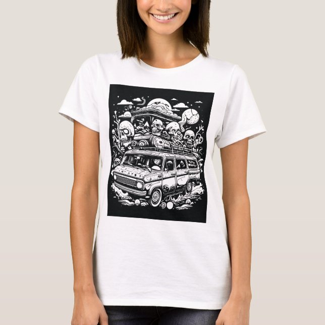 Camiseta Viagem de estrada até o Norte (Frente)