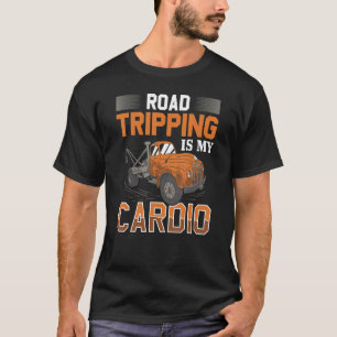 Camiseta Viagem De Estrada É O Meu Cardio Tow Trucker Bredo