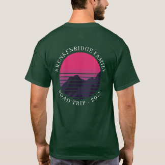 Camiseta Viagem de Estrada Personalizada da Família Retroat