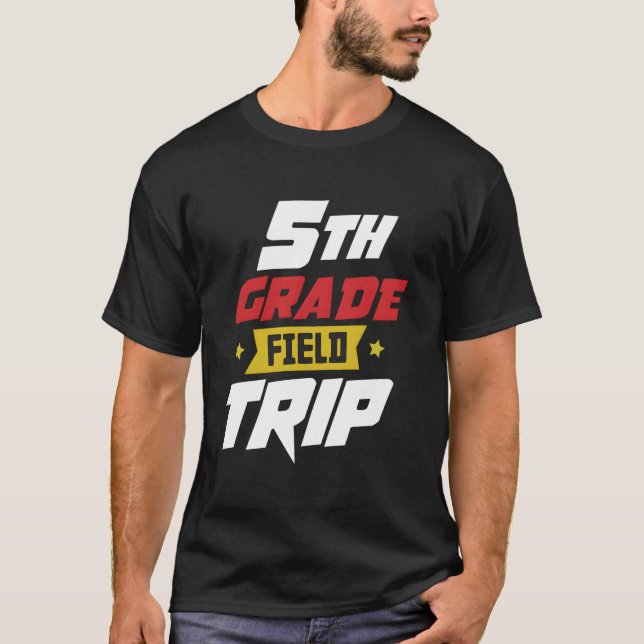 Camiseta Viagem de Estudos do 5º Ano Professores Equipe Esc (Frente)