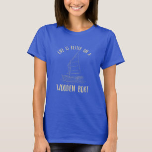 Camiseta Viagem de Família de Barco Marítimo Náutico à Prai