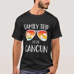 Camiseta Viagem de família para Cancun México 2026 Fim de s