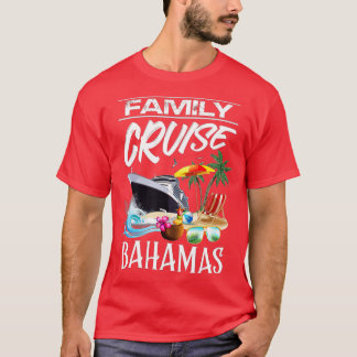 Camiseta Viagem de férias de cruzeiro da família das Bahama
