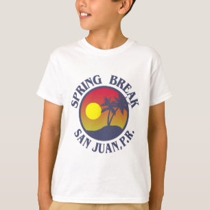 Camiseta Viagem de Férias de Primavera San Juan Porto Rico
