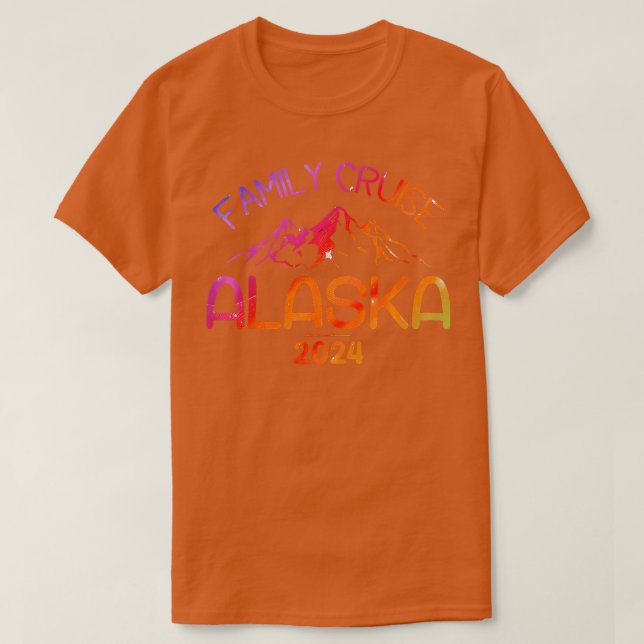 Camiseta Viagem de férias de verão da família Alaska Cruise (Frente do Design)