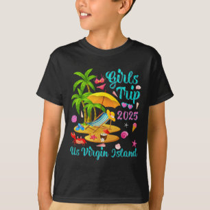 Camiseta Viagem de férias de verão para as Ilhas Virgens Am