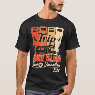 Camiseta Viagem de Férias Familiar em Rhode Island de RV pe