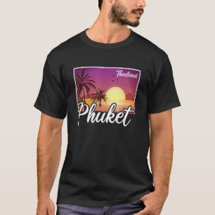 Camiseta Viagem de férias na Tailândia vintage, praia taila