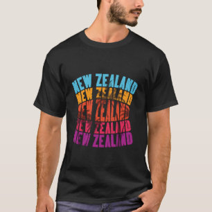 Camiseta Viagem de Férias Tropicais na Nova Zelândia Neozel