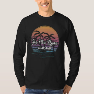 Camiseta Viagem de Férias Vintage Tailândia Ásia Tailandês