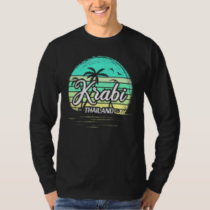 Camiseta Viagem de férias vintage Tailândia Ásia Tailandês