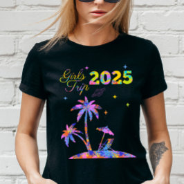 Camiseta Viagem de Garota Personalizada 2025 Despedida