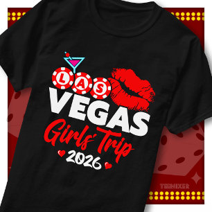 Camiseta Viagem de Garotas de Las Vegas 2026 Festa no Cassi