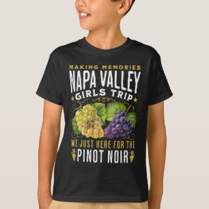 Camiseta Viagem de Garotas do Vale de Napa pelo Tour de Vin