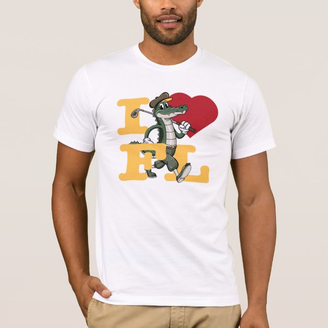 Camiseta Viagem de Golfe na Flórida Despedida de Solteiro E (Frente)