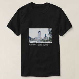 Camiseta viagem de linha do horizonte de Brisbane Queenslan