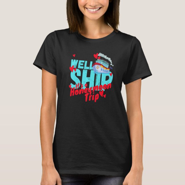 Camiseta Viagem de Lua de Mel no Navio de Cruzeiro Casais C (Frente)