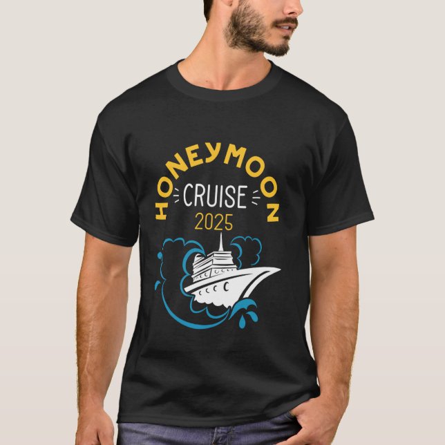Camiseta Viagem de Lua de Mel para Casais Compatíveis 2025  (Frente)