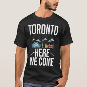 Camiseta Viagem de Mapa Skyline Trip Cidade de Toronto Cana
