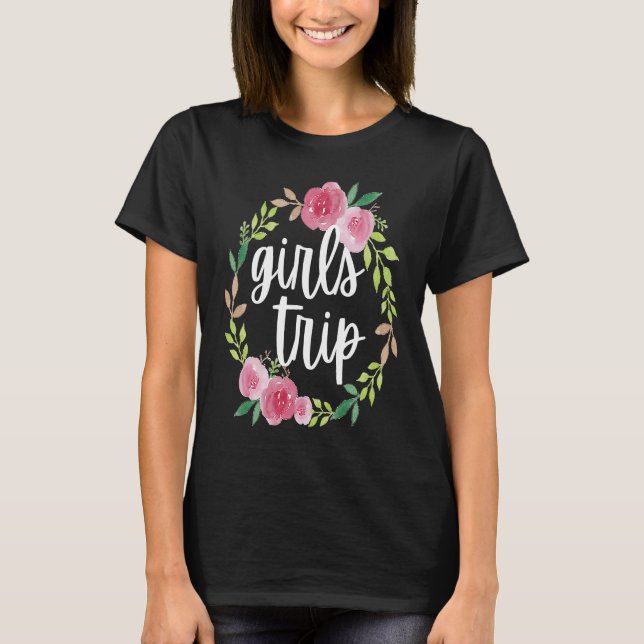 Camiseta Viagem de Meninas 2021, Modo Férias, Fim de Semana (Frente)